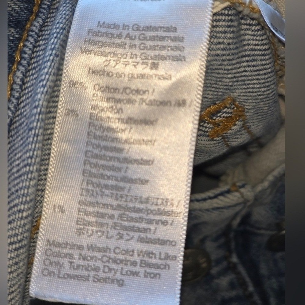 Madewell Light Blue Jeans Size 25 Button Fly Classic 5 Pocket Design 96% Cotton - Picture 5 of 11